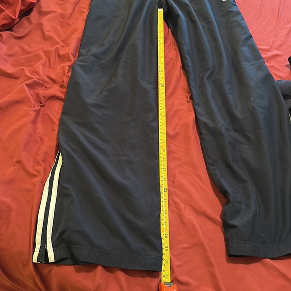 Men’s Navy with white stripes XL Adidas running pants - Picture 10 of 11